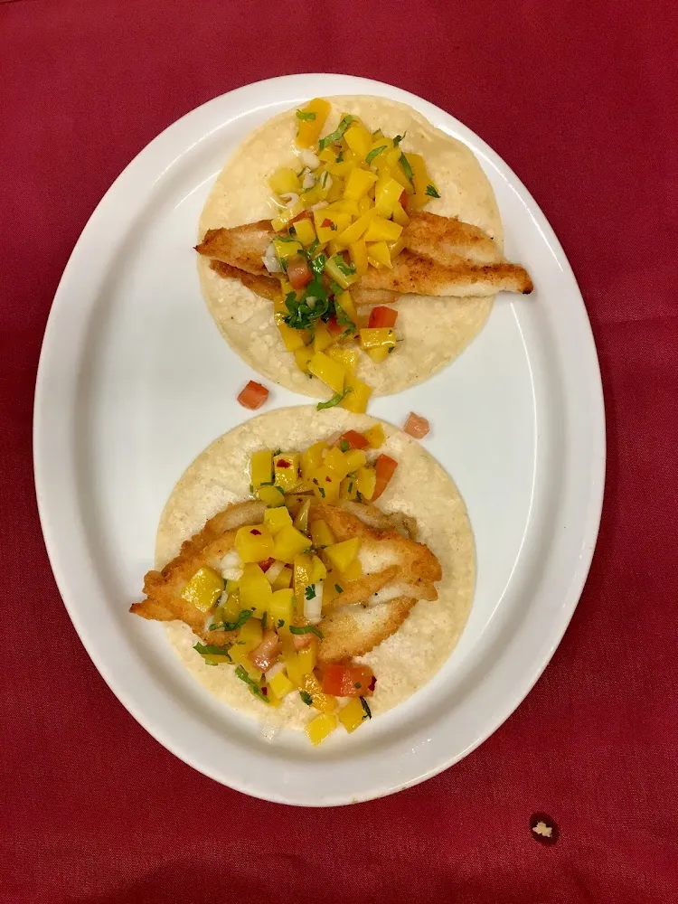 Fish Tacos with Mango Salsa